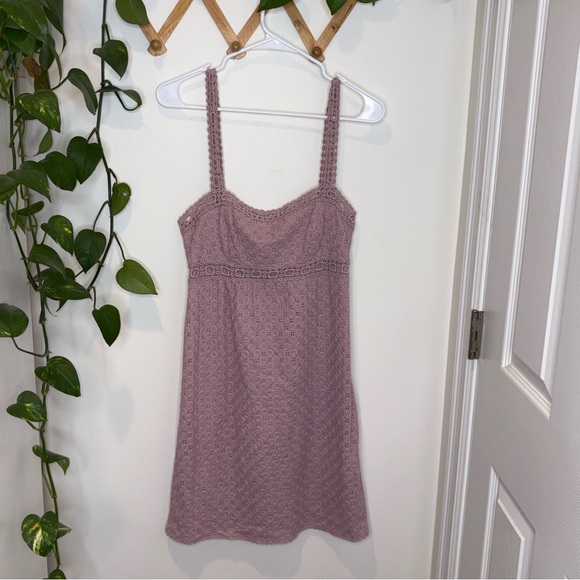 MAX STUDIO Eyelet Crochet Boho Dress - Picture 1 of 6